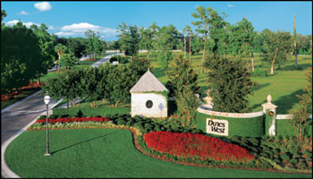 Dunes West entrance, beauty enhanced by nature