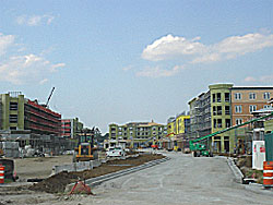 The Market Common in early-mid stages of construction